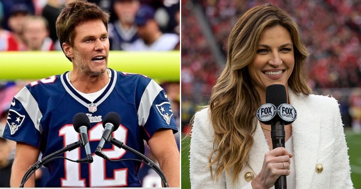 NFL star Brady and FOX Sports' Erin Andrews (Credit: CNN)