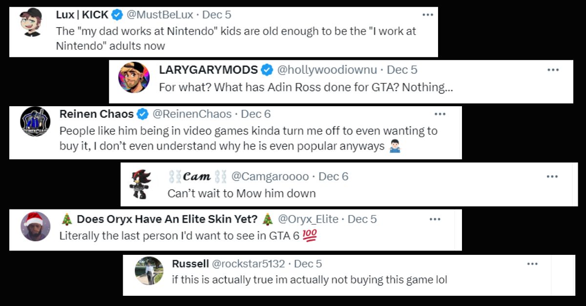 Fans react to Adin ross in GTA 6 