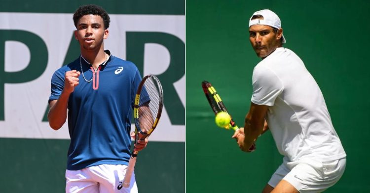 Arthur Fils and Rafael Nadal. (Credits- Babolat, Tennis head)