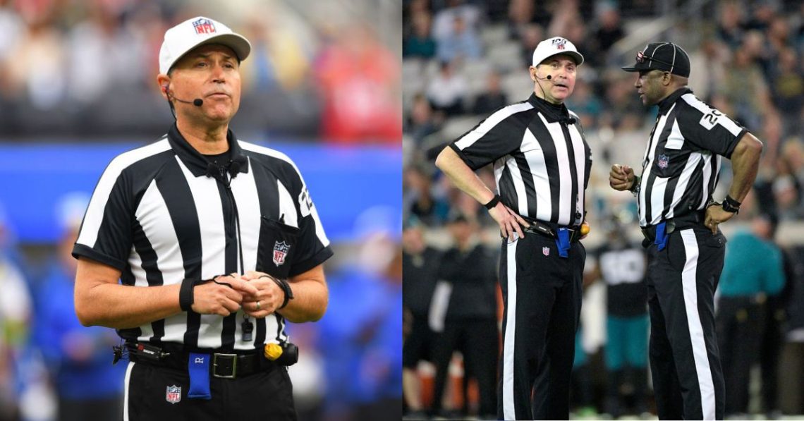 Brad Allen and officiating crew (credits -X)