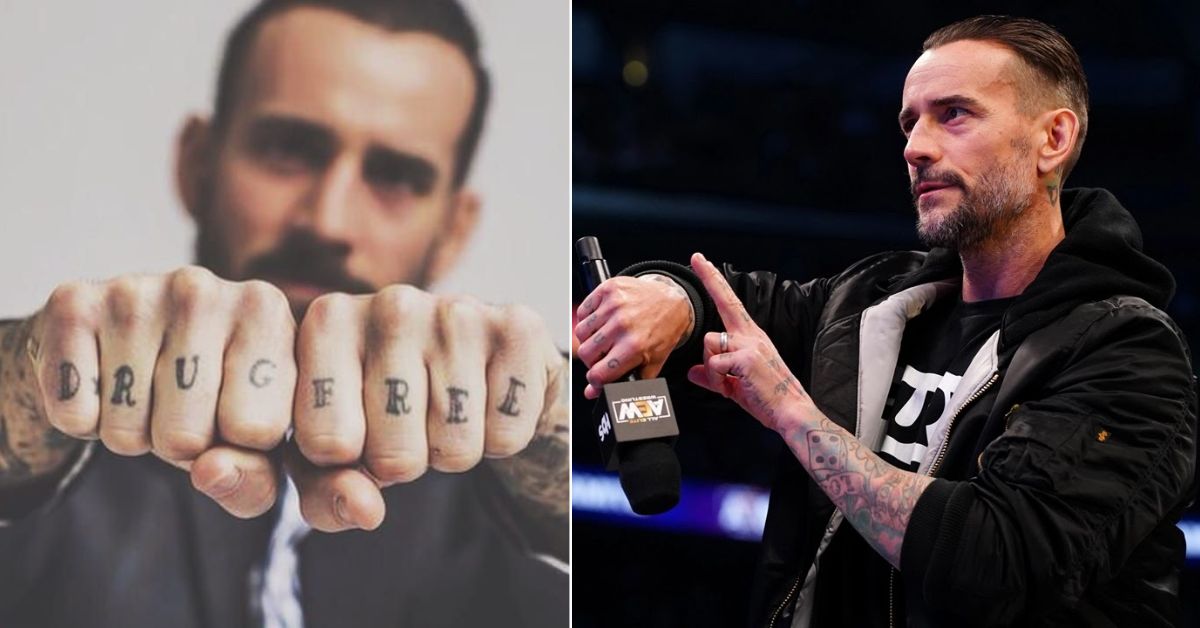 CM Punk's 'Drug Free' tattoo