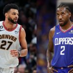 Denver Nuggets' Jamal Murray and Los Angeles Clippers' Kawhi Leonard