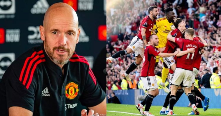 Erik ten Hag and Manchester United players