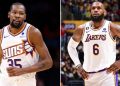 Kevin Durant and LeBron James (Credits - Arizona Sports and NBA.com)