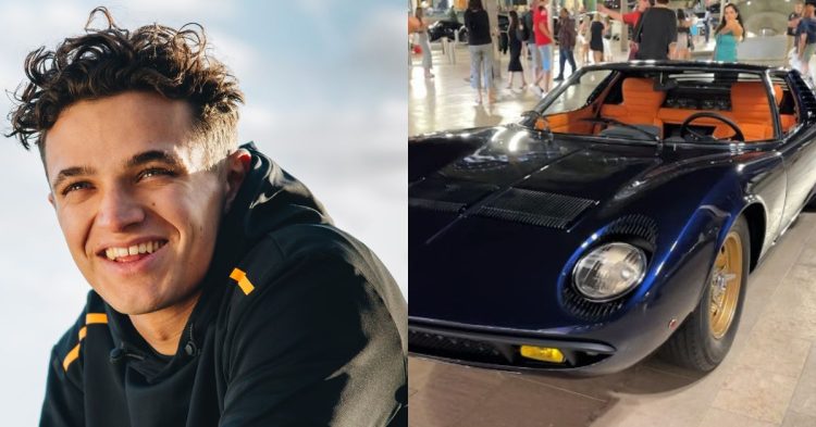 Lando Norris (left), Lamborghini Miura (right) (Credits- Rolling Stone, YouTube)