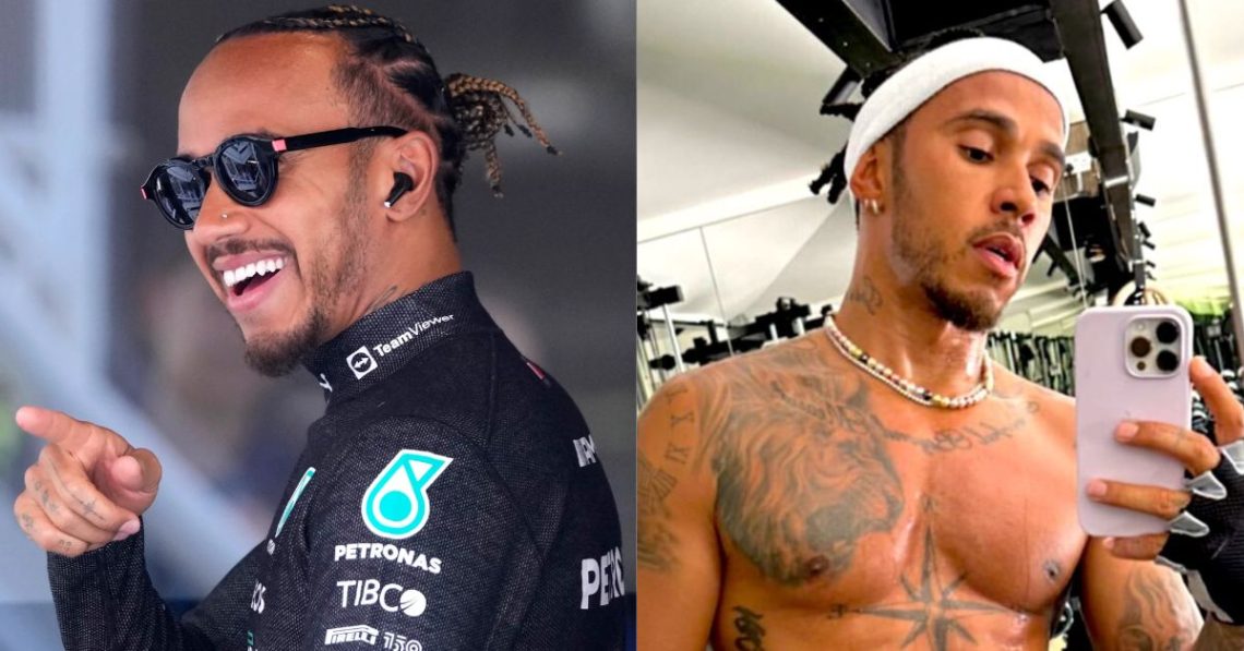Lewis Hamilton (left, right) (Credits- The Independent, DMARGE)