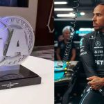 Lewis Hamilton walks away without the trophy to show support for Susie Wolff