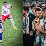 Lionel Messi, Robert Lewandowski and Angel Di Maria