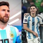 Lionel Messi and Julian Alvarez