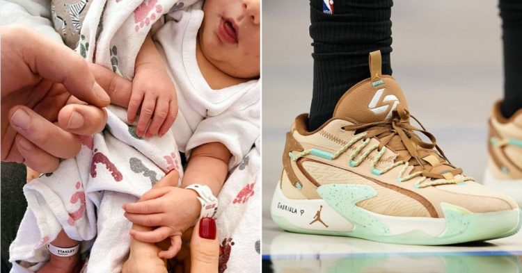 Luka Doncic's daughter and Luka 2s