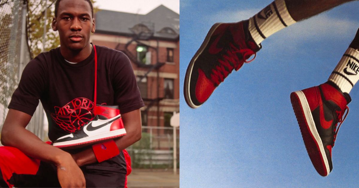 Michael-Jordan-with-Air-jordan-and-Nike-Air-Jordan