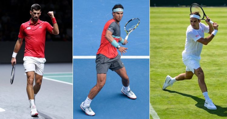 Novak Djokovic, Rafael Nadal and Roger Federer. (Credits- Clive Brunskill/ Lluis Gene, Martin Sidorjak, Tennis World)