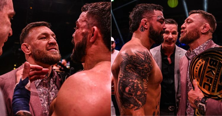 Conor McGregor faces off against Mike Perry