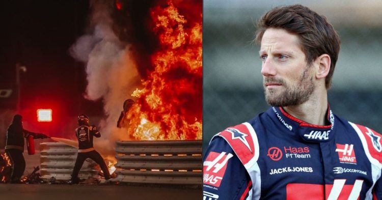 Romain Grosjean becomes the man to walk out of the fire