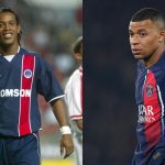Ronaldinho and Kylian Mbappe