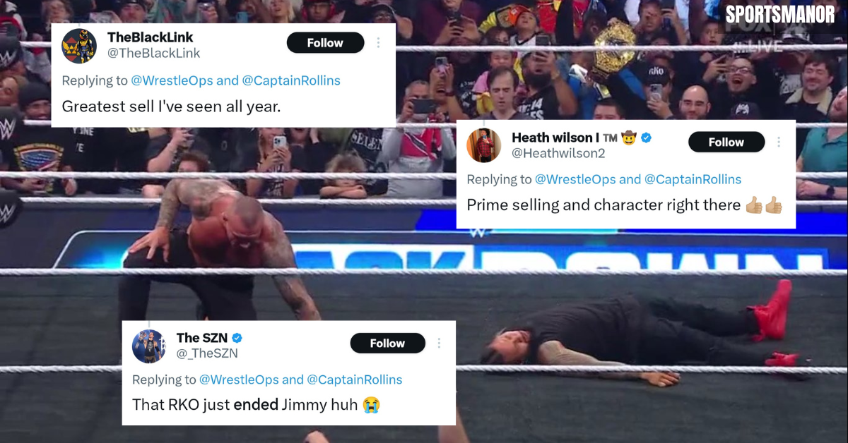 Fans react to Jimmy's reaction to Randy Orton's RKO