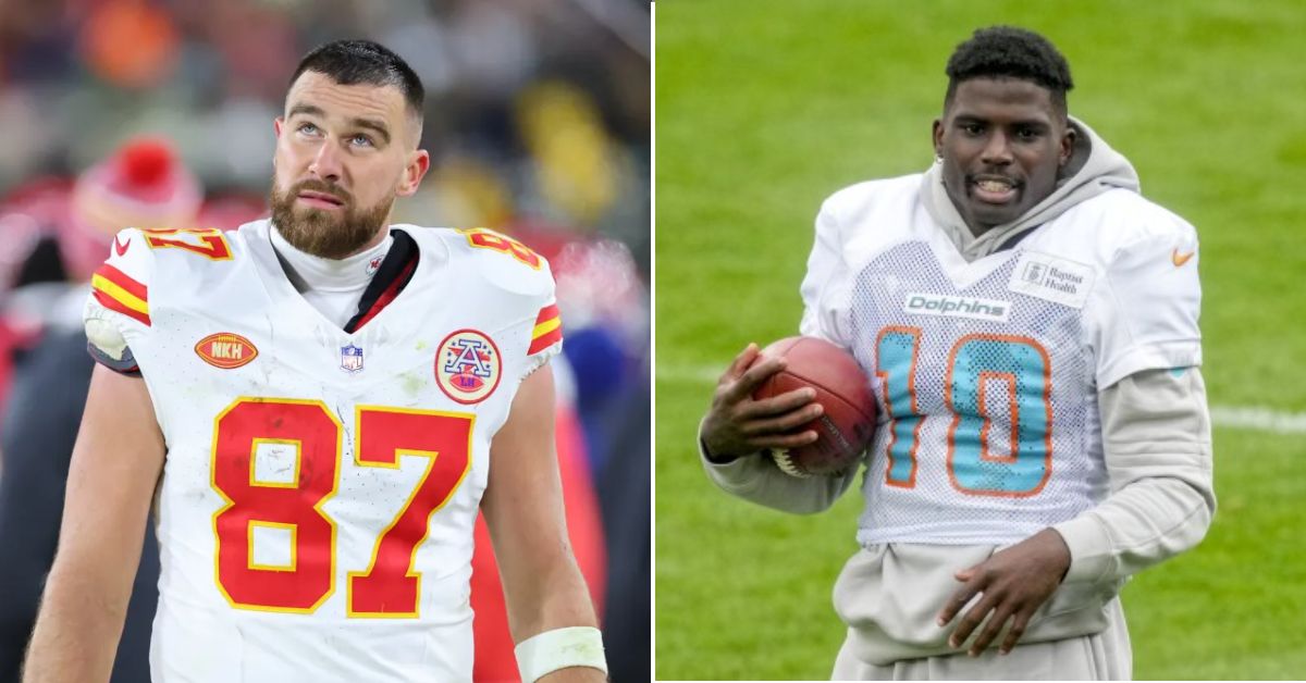Kelce and Tyreek Hill (Credit: People)