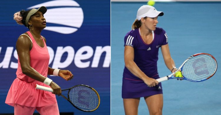 Venus Williams and Justine Henin. (Credits- Reuters/Shannon Stapleton, Sib So)