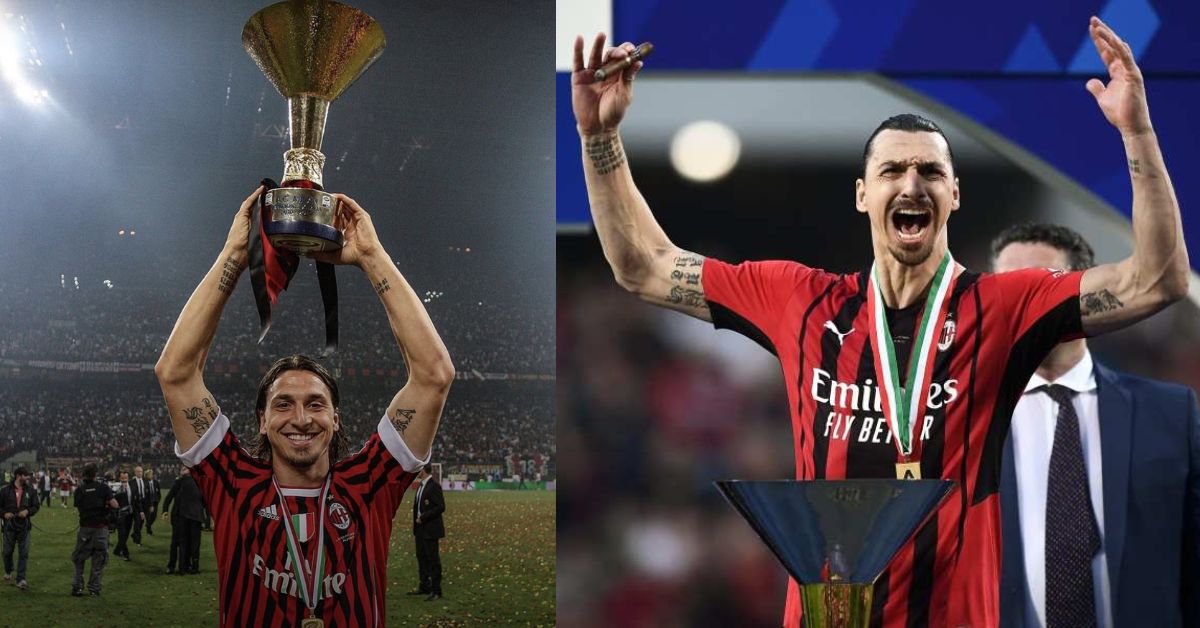 Zlatan Ibrahimovic won the Serie A twice with AC Milan
